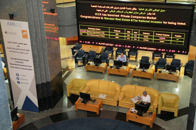 تراجع جماعي لقطاعات سوق أبوظبي باستثناء البنوك