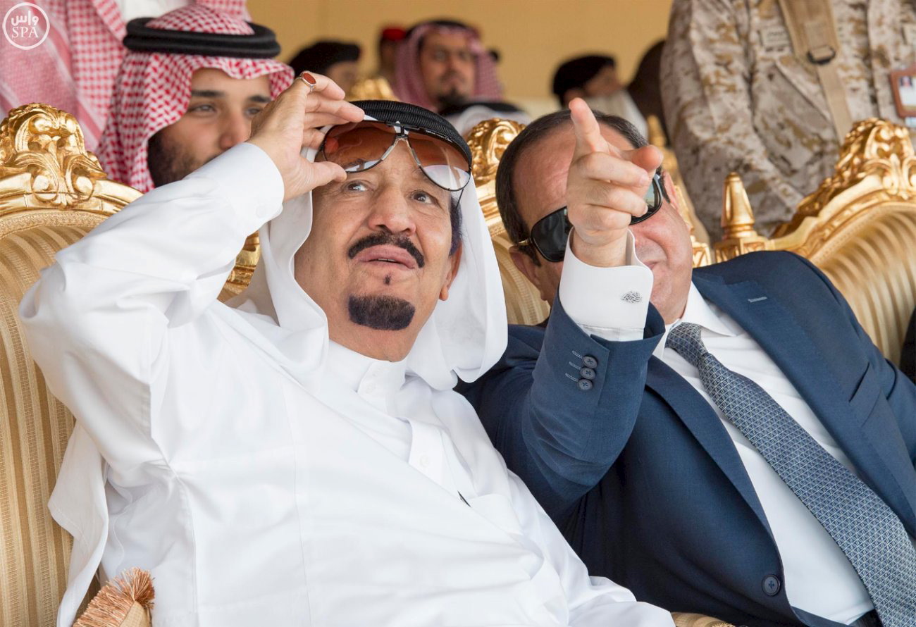 الملك سلمان بن عبدالعزيز والرئيس المصري عبدالفتاح السيسي