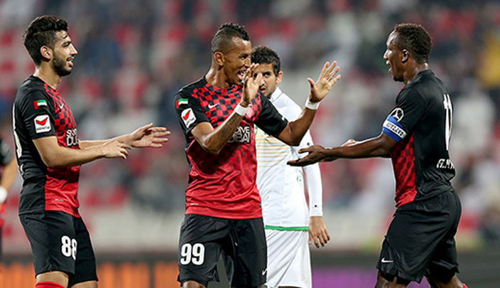 صورة من مباراة الأهلي والإمارات