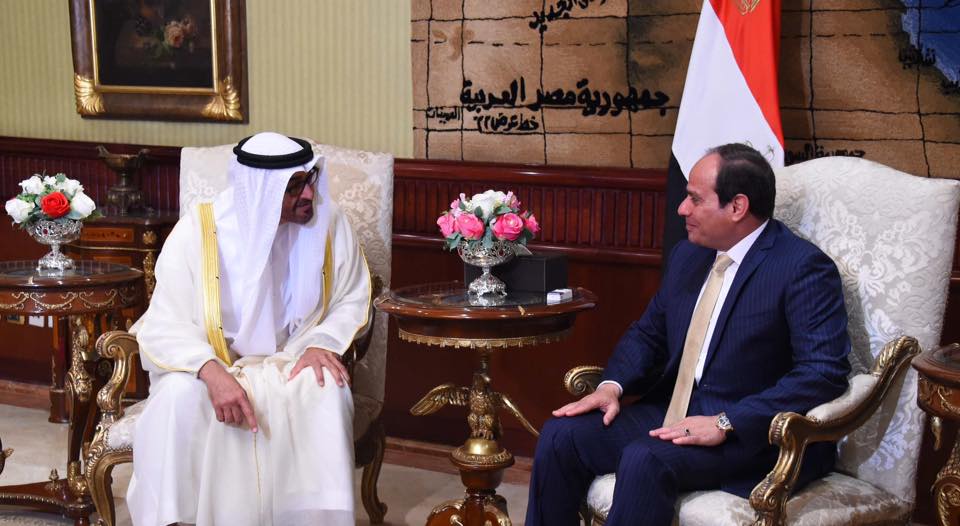 الرئيس عبدالفتاح السيسي والشيخ محمد بن زايد