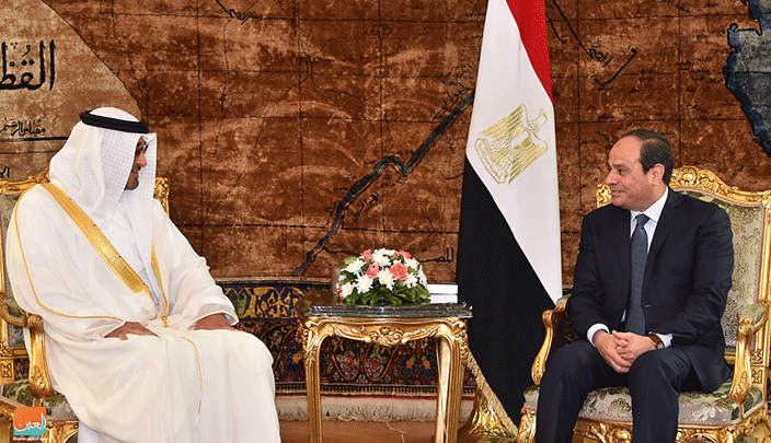 لقاء محمد بن زايد والرئيس المصري