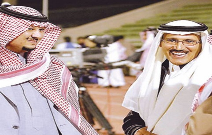 فهد المطوع مع فيصل بن تركي (أرشيفية)
