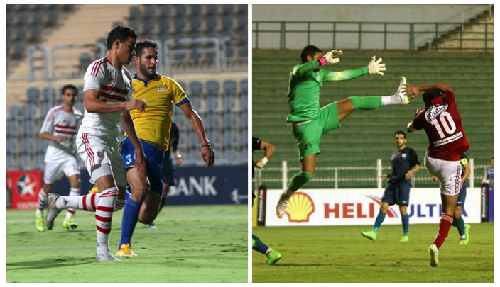 الأهلي وإنبي، الزمالك والإسماعيلي