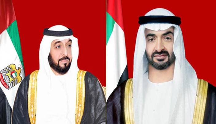 الشيخ خليفة بن زايد آل نهيان والشيخ محمد بن زايد آل نهيان