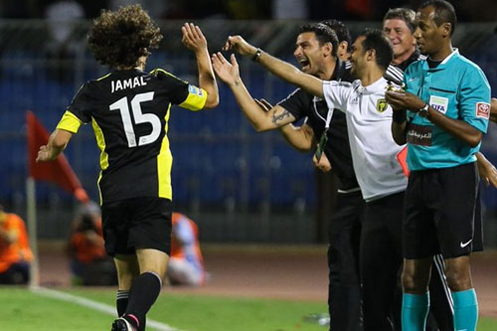 من مباراة الاتحاد والشباب