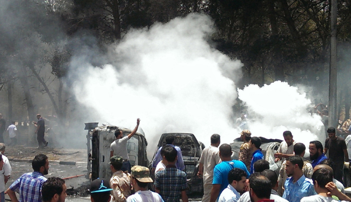  انفجار سيارة ملغومة في بنغازي