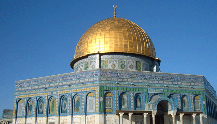 مسجد قبة الصخرة بمدينة القدس