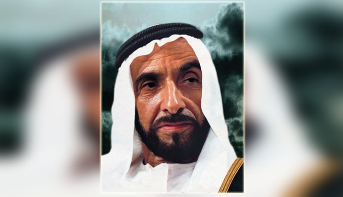 الشيخ زايد بن سلطان آل نهيان.