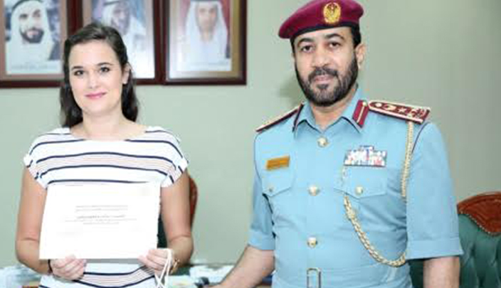 تكريم الشابة النمساوية