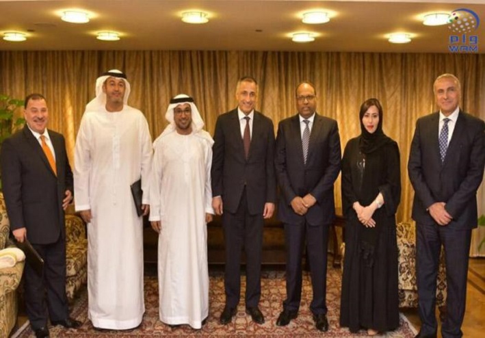 الجانبان الإماراتى والمصرى عقب التوقيع