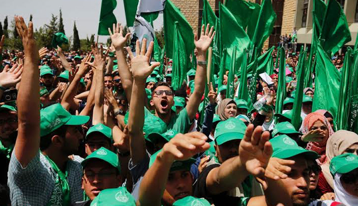 مناصرون لحركة حماس في انتخابات سابقة 