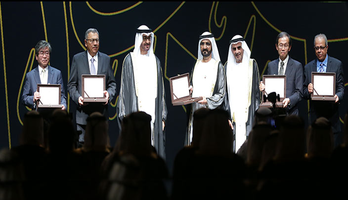 من حفل توزيع الجوائز للعام 2015 (من صفحة الجائزة)