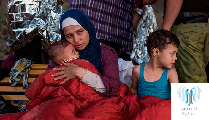 صور للاجئين في عدد من المخيمات