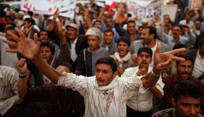 صورة أرشيفية لمظاهرات في اليمن
