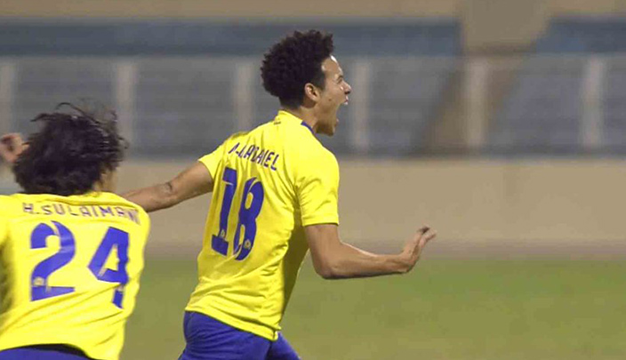 ماركينيوس بعد تسجيل الهدف