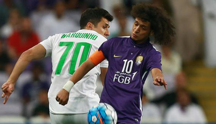 عموري في المباراة
