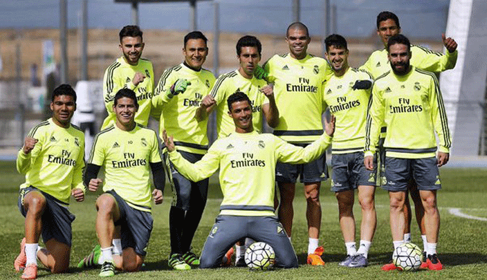 من تدريبات ريال مدريد