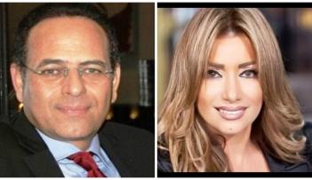 الفنان المصري الراحل ممدوح عبد العليم وزوجته