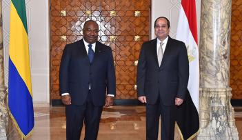 السيسي ورئيس الجابون