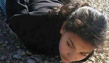 لحظة اعتقال الطفلة ديما في بلدة حلحول قضاء الخليل