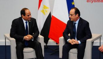 الرئيس الفرنسي فرانسوا هولاند والرئيس عبدالفتاح السيسي