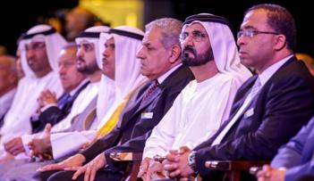 الشيخ محمد بن راشد آل مكتوم في افتتاح إحدى دورات منتدى الإعلام العربي - أرشيفية