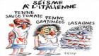 شارلي إيبدو تفجر غضب أوروبا بكاريكاتير يسخر من زلزال إيطاليا