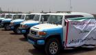 الإمارات تدعم الجهات الأمنية في عدن بسيارات دفع رباعي