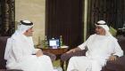 محمد بن زايد ووزير الخارجية القطري يبحثان التطورات الأقليمية