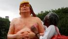 بالصور.. "ترامب عاريا" تمثال يغزو متنزهات أمريكا