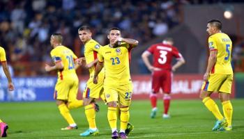 من مباراة رومانيا وأرمينيا