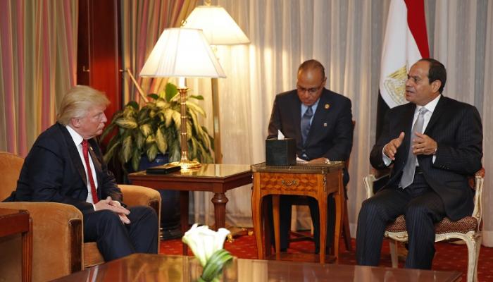 السيسي في لقاء سابق مع ترامب