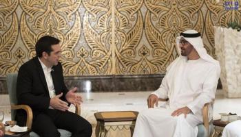 الشيخ محمد بن زايد يلتقي اليكسيس تسيبراس