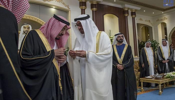 الشيخ محمد بن زايد والعاهل السعودي