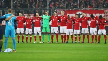 لقطة قبل بدء مباراة بايرن ولايبزيج