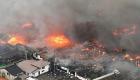 حريق يلتهم 140 مبنى في اليابان