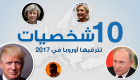 إنفوجراف.. 10 شخصيات تترقبها أوروبا في 2017