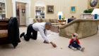 بالصور.. البيت الأبيض يودع أوباما بـ15 لقطة طريفة