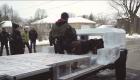 بالفيديو.. كندي يصنع شاحنة عاملة من الثلج
