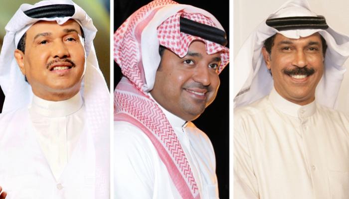صورة لبعض النجوم العرب المشاركين فى احتفالات الكويت