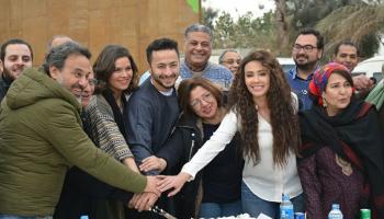 أبطال "طاقة القدر" يحتفلون ببدء التصوير