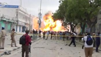 صورة من الهجوم على فندق مقديشيو