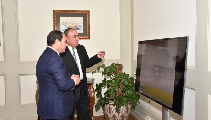 الرئيس المصري بالجهاز المركزي للتعبئة و الإحصاء