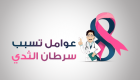 إنفوجراف.. عوامل تسبب سرطان الثدي