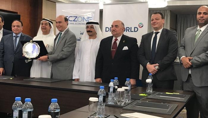 التوقيع على شراكة بين موانئ دبي وقناة السويس