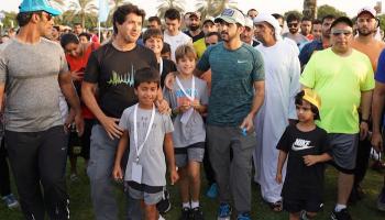 حمدان بن محمد يشهد إنطلاق الفعاليات