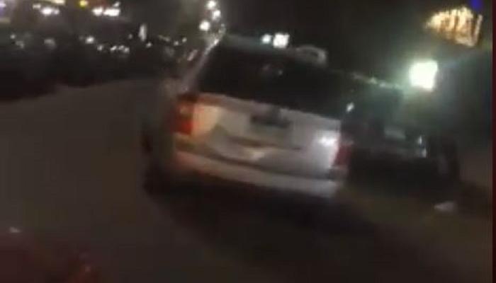 لقطة من المطاردة بالسيارة