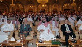الأمير محمد بن سلمان أثناء المشاركة في مؤتمر مبادرة الاستثمار