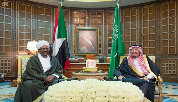 العاهل السعودي الملك سلمان والرئيس السوداني عمر البشير