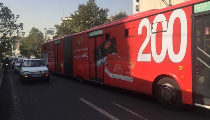 الحافلات الجديدة بإيران